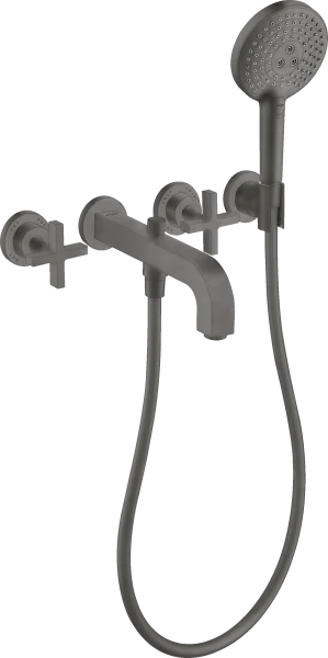 Axor Citterio Bath Mixers Concealed 504 X 263 X 128mm Gunmetal/chrome - Brushed