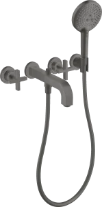 Axor Citterio Bath Mixers Concealed 504 X 263 X 128mm Gunmetal/chrome - Brushed