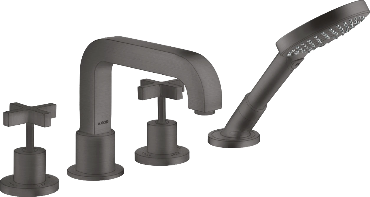 Axor Citterio Bath Mixers Concealed 504 X 263 X 128mm Gunmetal/chrome - Brushed