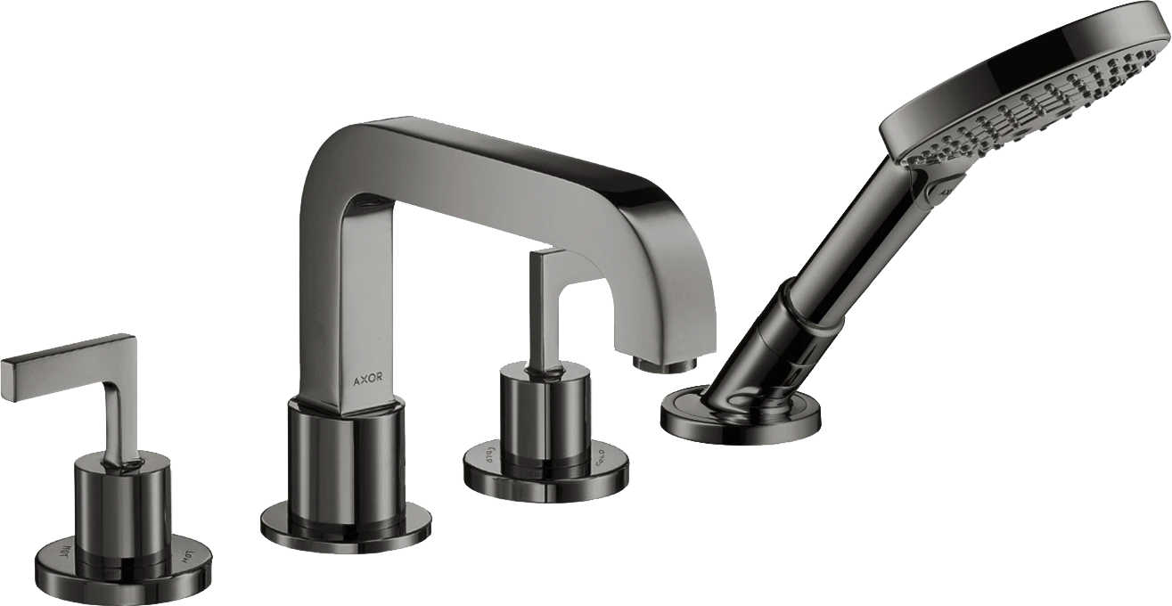 Axor Citterio Bath Mixers Concealed 504 X 263 X 128mm Gunmetal/chrome - Polished