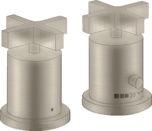 Axor Citterio Thermostatic Bath Filler Concealed 130 X 110 X 87mm Nickel - Brushed