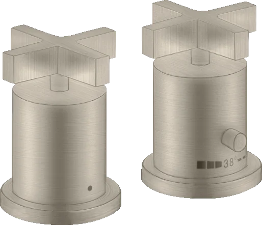 Axor Citterio Thermostatic Bath Filler Concealed 130 X 110 X 87mm Nickel - Brushed
