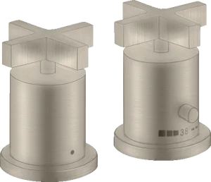 Axor Citterio Thermostatic Bath Filler Concealed 130 X 110 X 87mm Nickel - Brushed