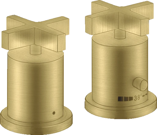 Axor Citterio Thermostatic Bath Filler Concealed 130 X 110 X 87mm Brass - Brushed