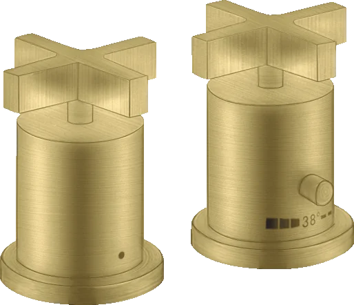 Axor Citterio Thermostatic Bath Filler Concealed 130 X 110 X 87mm Brass - Brushed
