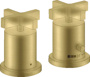 Axor Citterio Thermostatic Bath Filler Concealed 130 X 110 X 87mm Brass - Brushed