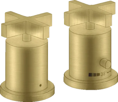 Axor Citterio Thermostatic Bath Filler Concealed 130 X 110 X 87mm Brass - Brushed product image - Image 1