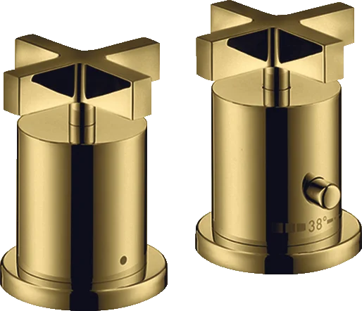 Axor Citterio Thermostatic Bath Filler Concealed 130 X 110 X 87mm Gold - Polished