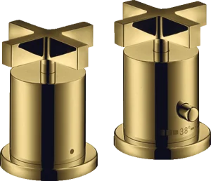 Axor Citterio Thermostatic Bath Filler Concealed 130 X 110 X 87mm Gold - Polished