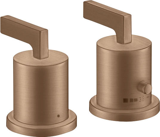 Axor Citterio Thermostatic Bath Filler Concealed 130 X 110 X 87mm Rose Gold/gold - Brushed