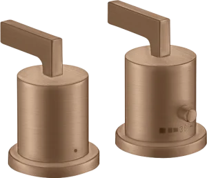 Axor Citterio Thermostatic Bath Filler Concealed 130 X 110 X 87mm Rose Gold/gold - Brushed