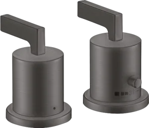 Axor Citterio Thermostatic Bath Filler Concealed 130 X 110 X 87mm Gunmetal/chrome - Brushed