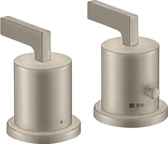 Axor Citterio Thermostatic Bath Filler Concealed 130 X 110 X 87mm Nickel - Brushed