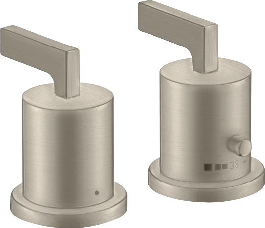 Axor Citterio Thermostatic Bath Filler Concealed 130 X 110 X 87mm Nickel - Brushed