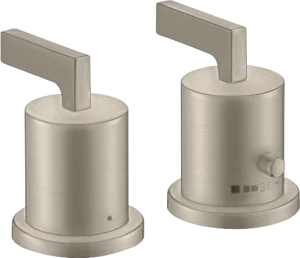 Axor Citterio Thermostatic Bath Filler Concealed 130 X 110 X 87mm Nickel - Brushed