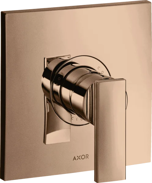 Axor Citterio Shower Mixers Concealed 217 X 187 X 135mm Rose Gold/gold - Polished