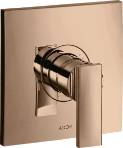 Axor Citterio Shower Mixers Concealed 217 X 187 X 135mm Rose Gold/gold - Polished