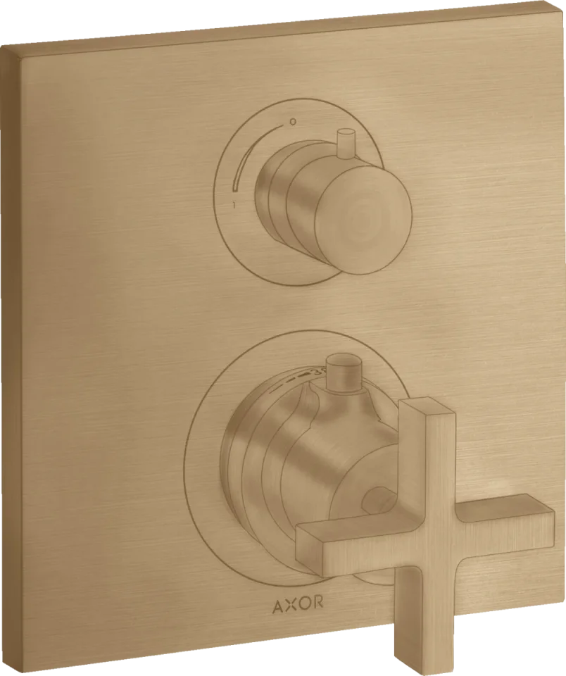 Axor Citterio Thermostatic Shower Mixer Concealed 217 X 187 X 135mm Bronze - Brushed product image - Image 1
