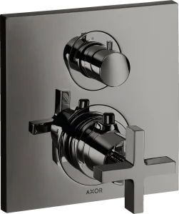 Axor Citterio Thermostatic Shower Mixer Concealed 217 X 187 X 135mm Gunmetal/chrome - Polished