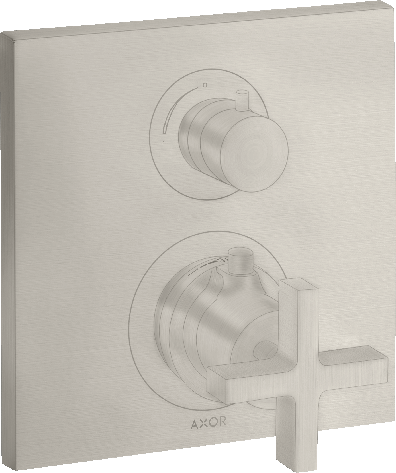 Axor Citterio Thermostatic Shower Mixer Concealed 217 X 187 X 135mm Stainless Steel
