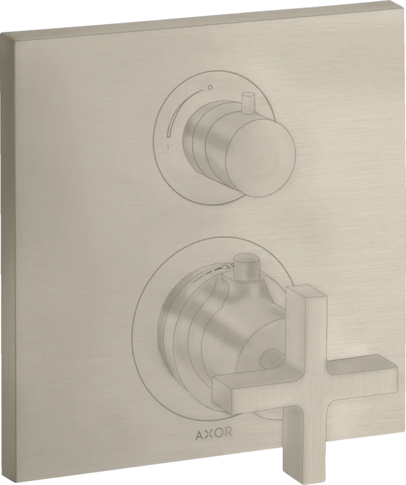 Axor Citterio Thermostatic Shower Mixer Concealed 217 X 187 X 135mm Nickel - Brushed product image - Image 1