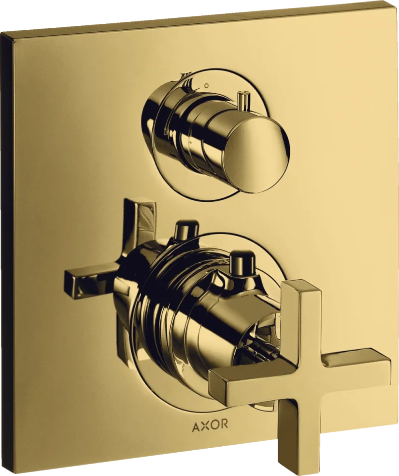 Axor Citterio Thermostatic Shower Mixer Concealed 217 X 187 X 135mm Gold - Polished product image - Image 2