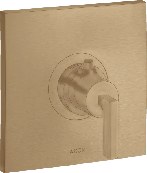 Axor Citterio Thermostatic Mixer Highflow For Concealed Installation With Lever Handle Brushed Bronze