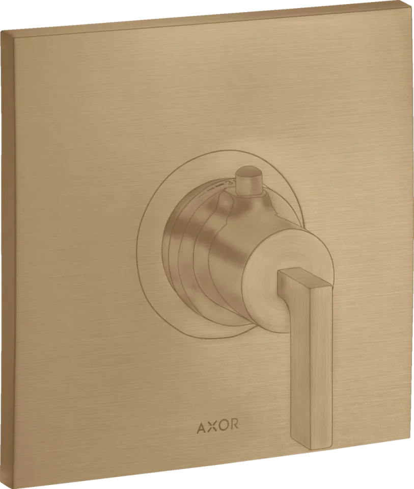 Axor Citterio Thermostatic Shower Mixer Concealed 217 X 187 X 135mm Bronze - Brushed product image - Image 1