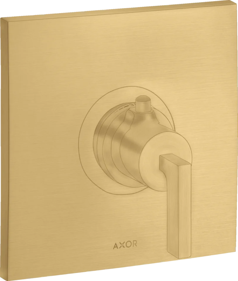 Axor Citterio Thermostatic Shower Mixer Concealed 217 X 187 X 135mm Gold - Brushed product image - Image 1