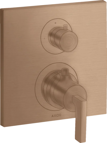 Axor Citterio Thermostatic Mixer For Concealed Installation With Shut-off / Diverter Valve And Lever Handle