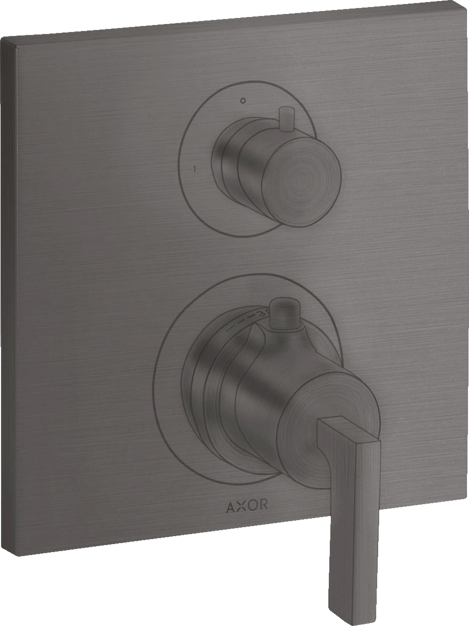 Axor Citterio Thermostatic Mixer For Concealed Installation With Shut-off / Diverter Valve And Lever Handle