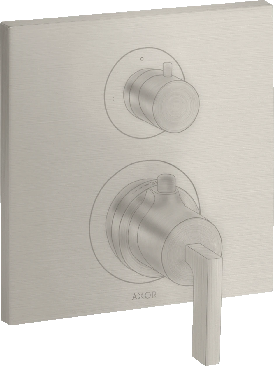 Axor Citterio Thermostatic Shower Mixer Concealed 217 X 187 X 135mm Stainless Steel
