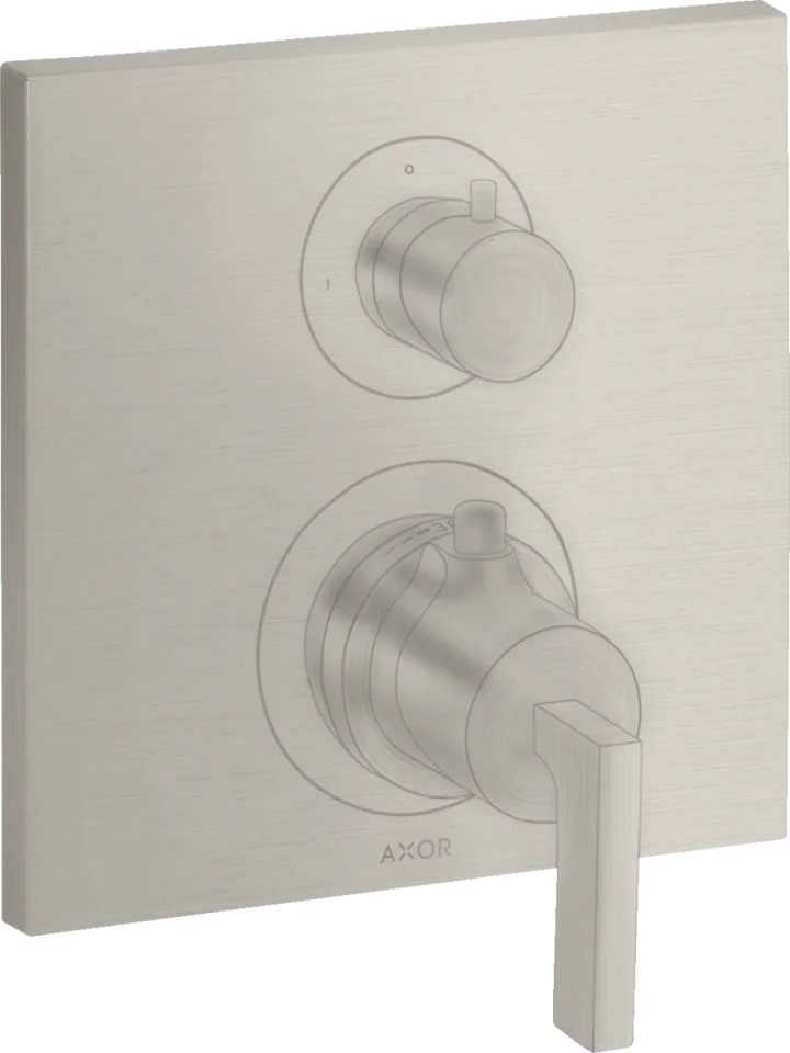Axor Citterio Thermostatic Shower Mixer Concealed 217 X 187 X 135mm Stainless Steel product image - Image 1