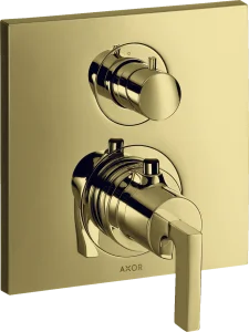 Axor Citterio Thermostatic Shower Mixer Concealed 217 X 187 X 135mm Gold - Polished