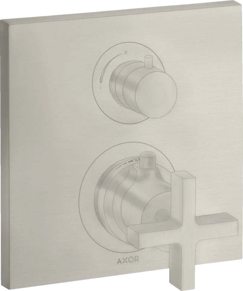 Axor Citterio Thermostatic Shower Mixer Concealed 217 X 187 X 135mm Stainless Steel product image - Image 1