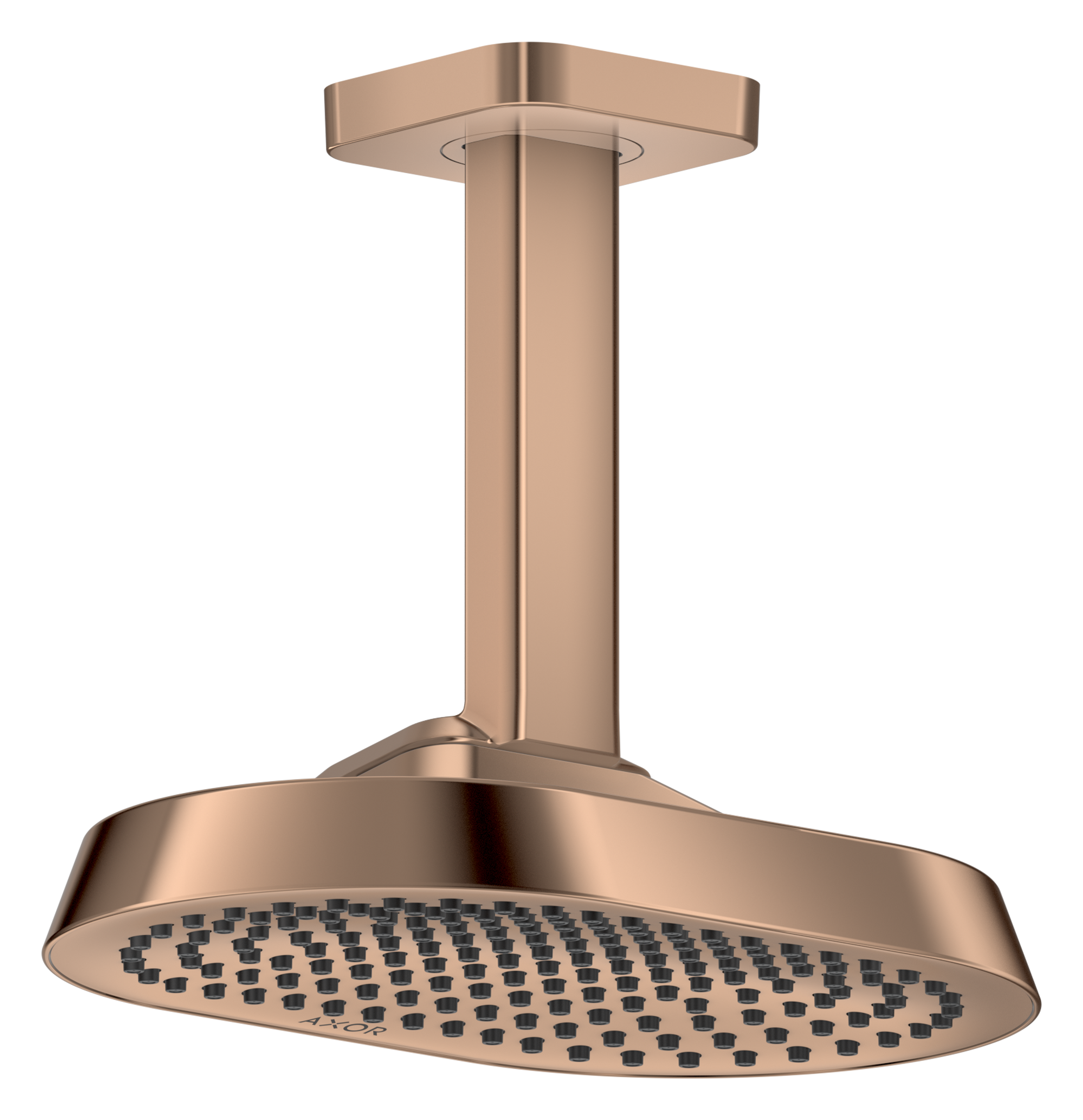 Axor Showersphere Overhead Showers 670 X 390 X 165mm Rose Gold/gold - Polished