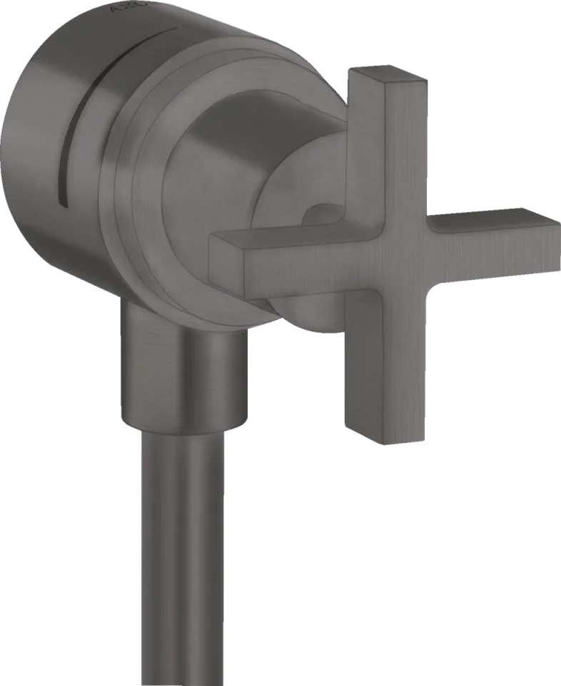 Axor Citterio Shut-off Valves 217 X 78 X 75mm Gunmetal/chrome - Brushed product image - Image 1