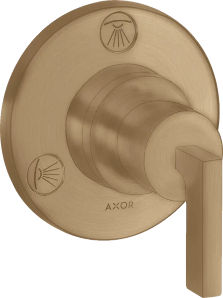 Axor Citterio Manual Shut-off & Diverter Valves 130 X 110 X 87mm Bronze - Brushed
