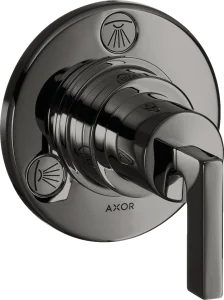 Axor Citterio Manual Shut-off & Diverter Valves 130 X 110 X 87mm Gunmetal/chrome - Polished