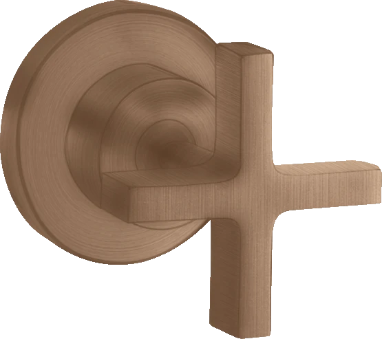 Axor Citterio Shut-off Valves 130 X 110 X 87mm Rose Gold/gold - Brushed