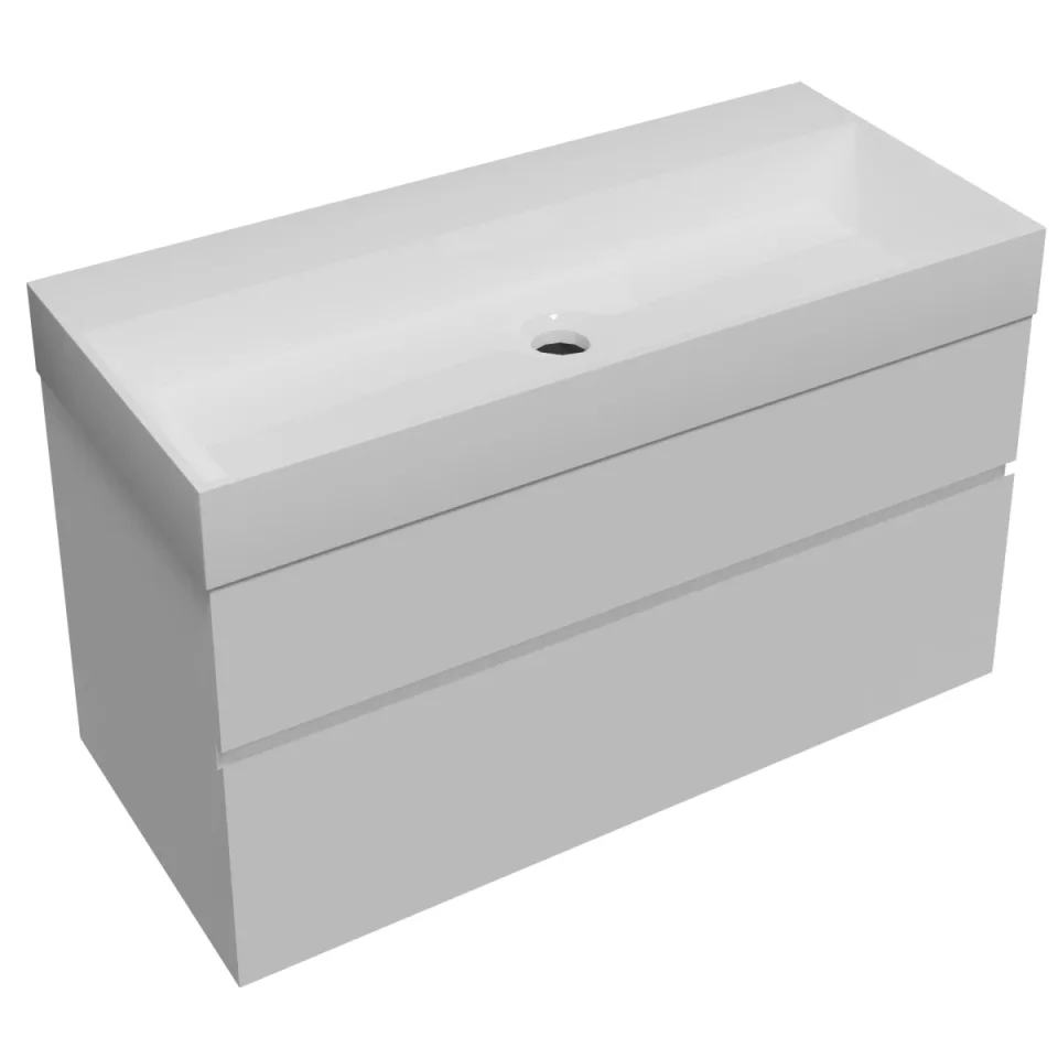 Faeber Silkstone Venice 1000mm Basin Gloss detail view - Image 3