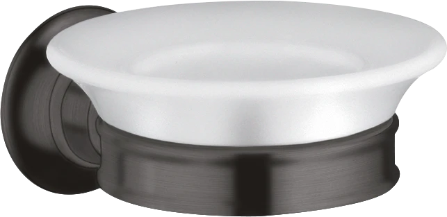 Axor Montreux Soap Dishes /-basket 180 X 165 X 73mm Gunmetal/chrome - Brushed