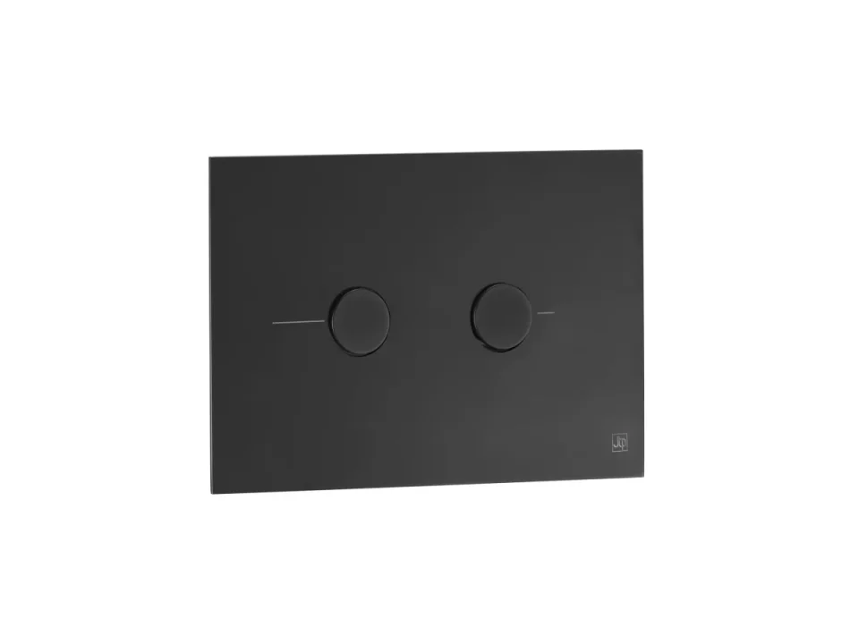 Just Taps Metal Pneumatic Flush Plate Matt Black product image - Image 1