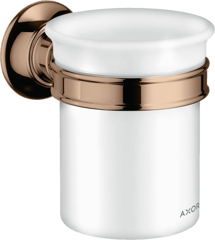 Axor Montreux Tooth Brush Tumbler 180 X 150 X 80mm Rose Gold/gold - Polished