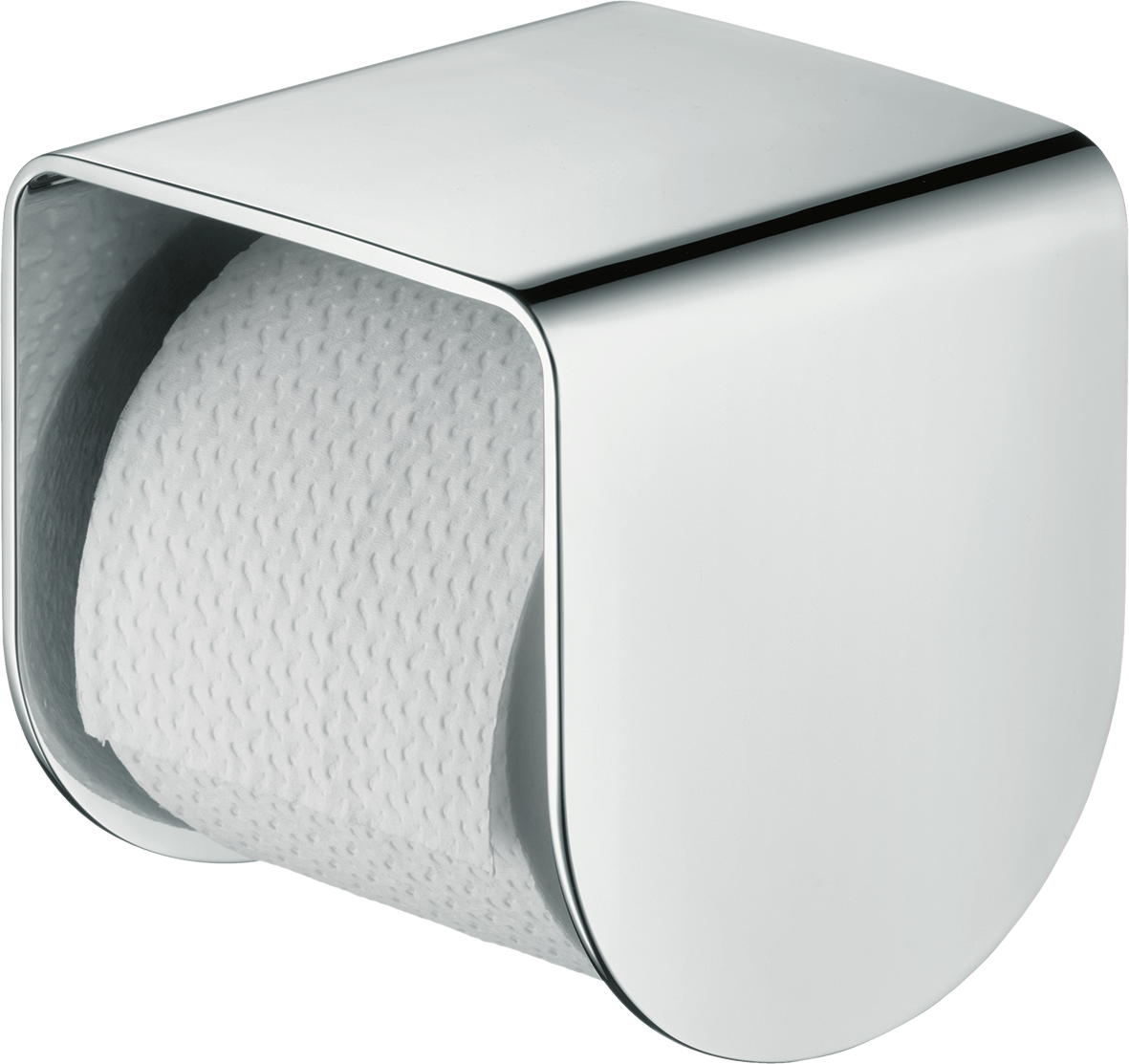 Axor Universal Softsquare Toilet Roll Holders 217 X 187 X 135mm Gunmetal/chrome - Polished