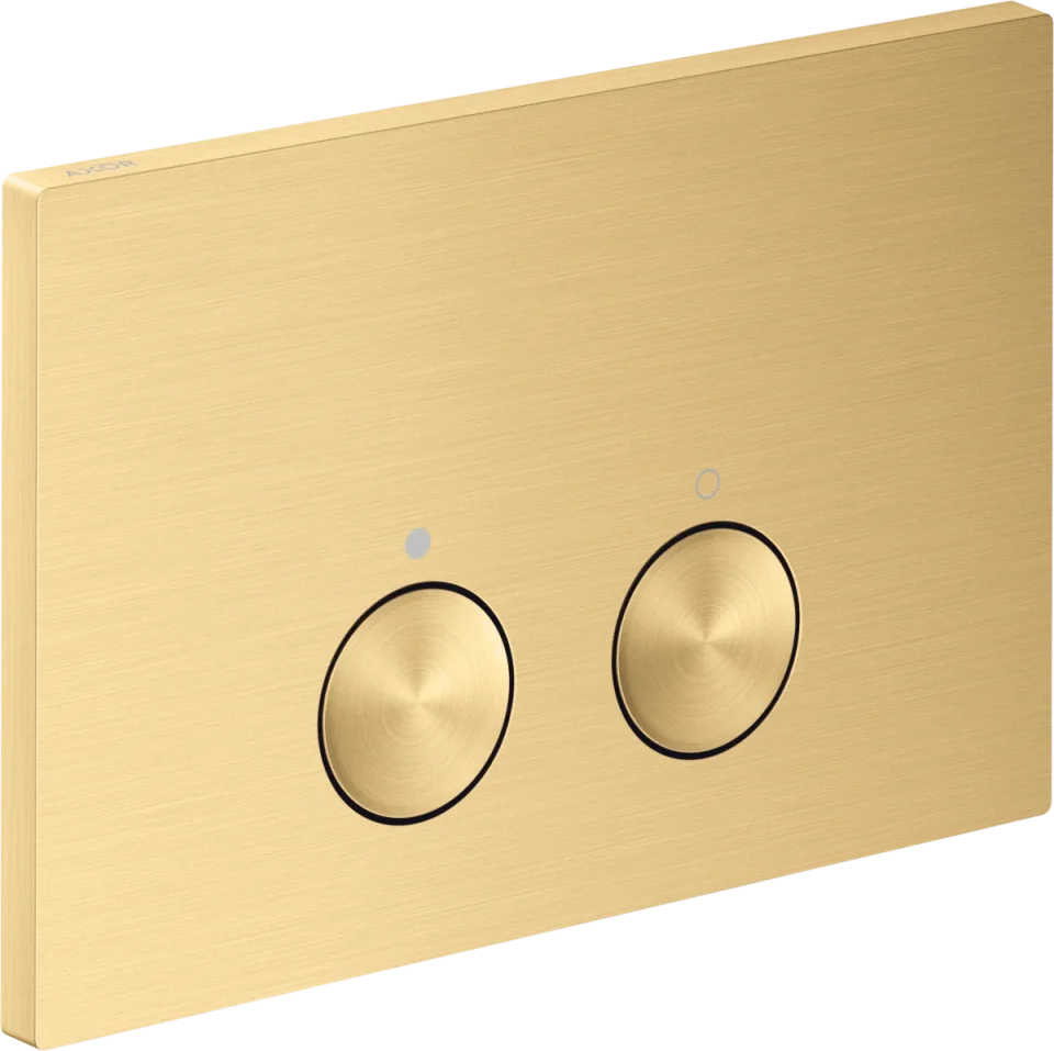Axor Flushplate Flush Plates 370 X 225 X 100mm Gold - Brushed product image - Image 1