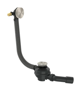 Axor Flexaplus Complete Set Of Basic Body And Finished Set Of Waste/overflow Fitting 501 X 263 X 128mm Stainless Steel