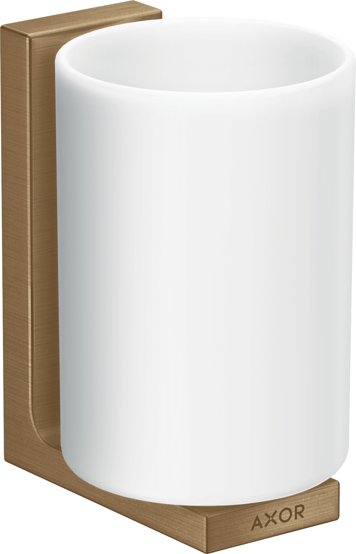 Axor Universal Rectangular Tooth Brush Tumbler 256 X 163 X 102mm Bronze - Brushed