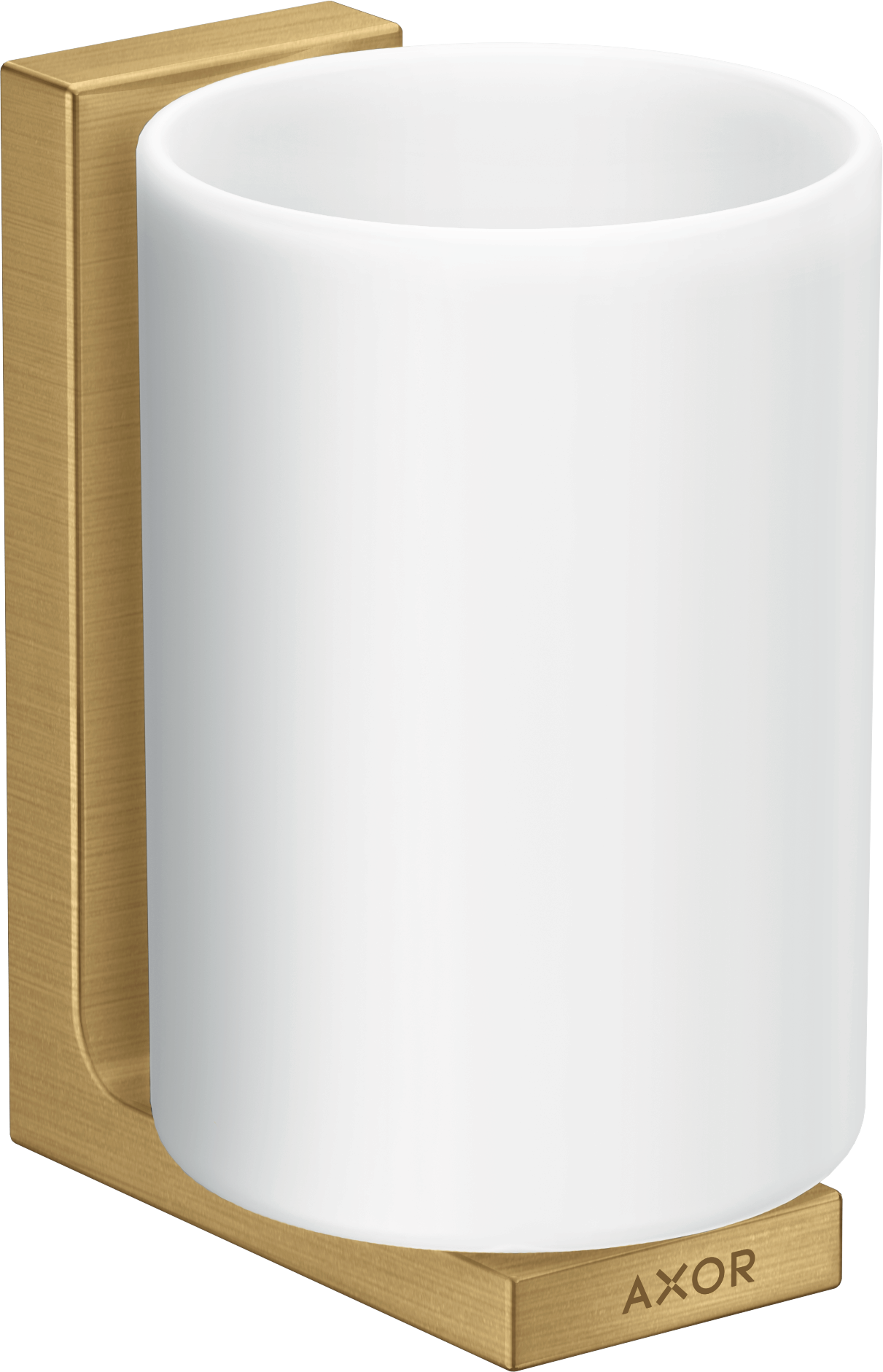 Axor Universal Rectangular Tooth Brush Tumbler 256 X 163 X 102mm Gold - Brushed