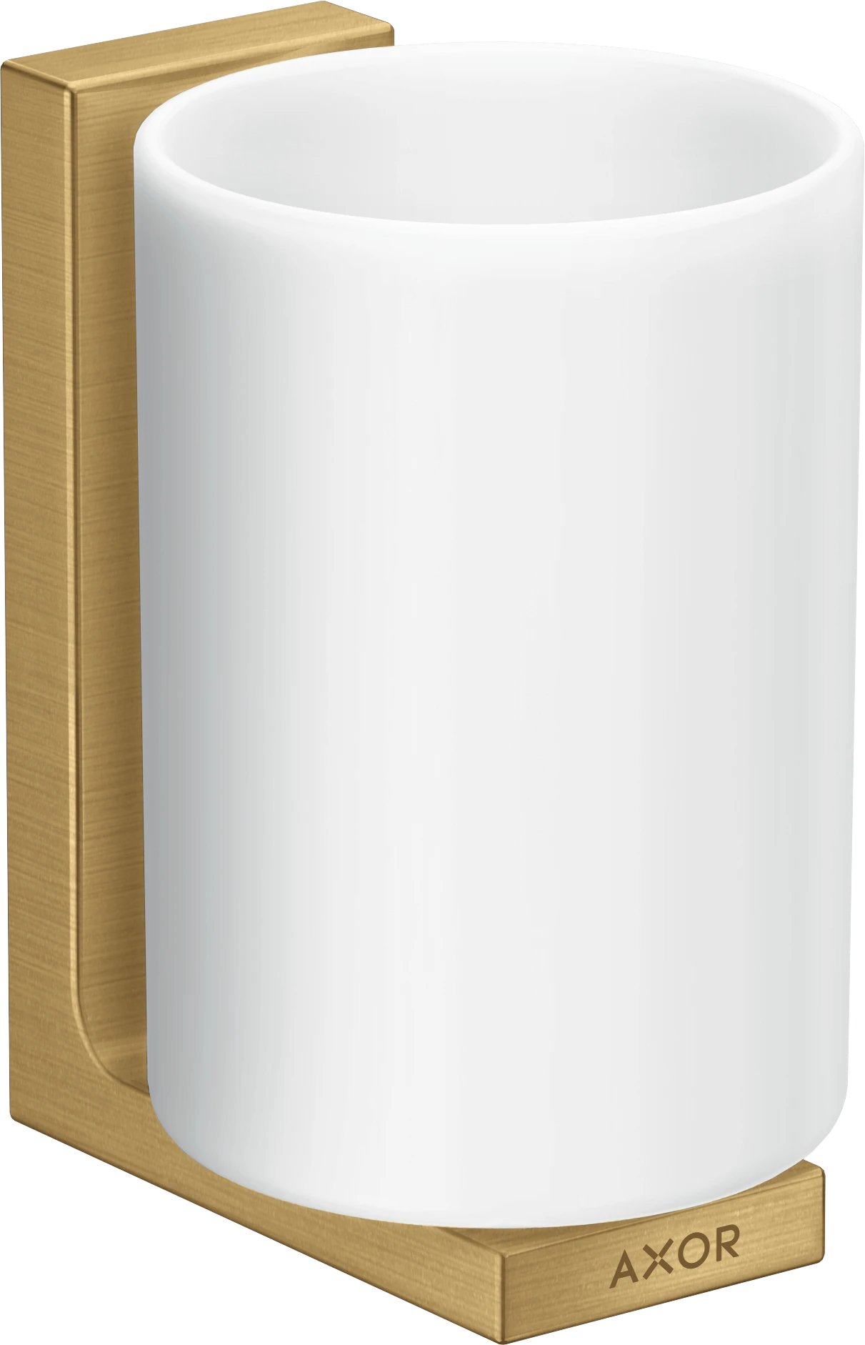 Axor Universal Rectangular Tooth Brush Tumbler 256 X 163 X 102mm Gold - Brushed